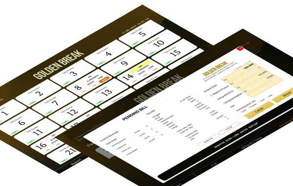 Aplikasi billing dan booking customer dengan UI/UX interaktif