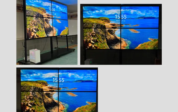 Pembuatan perangkat video wall untuk rapat dan display visual