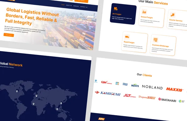 Desain landing page AI dan IoT untuk transformasi digital bisnis