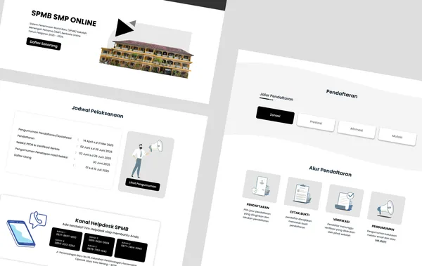 Sistem pendaftaran sekolah online dan seleksi otomatis